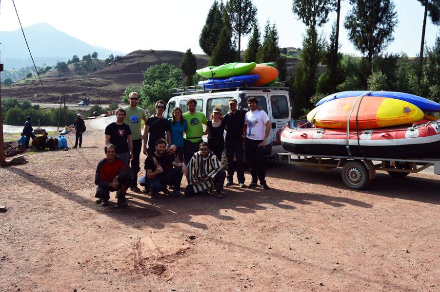 Foto de grupo, Marruecos kayak camp
