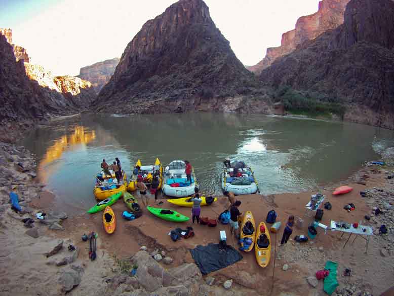 Rafting en el cañón del río Colorado