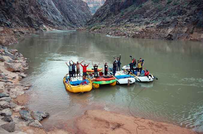 Rafting en el cañón del río Colorado