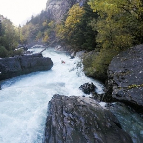 Río Ara, rampas de Bujaruelo