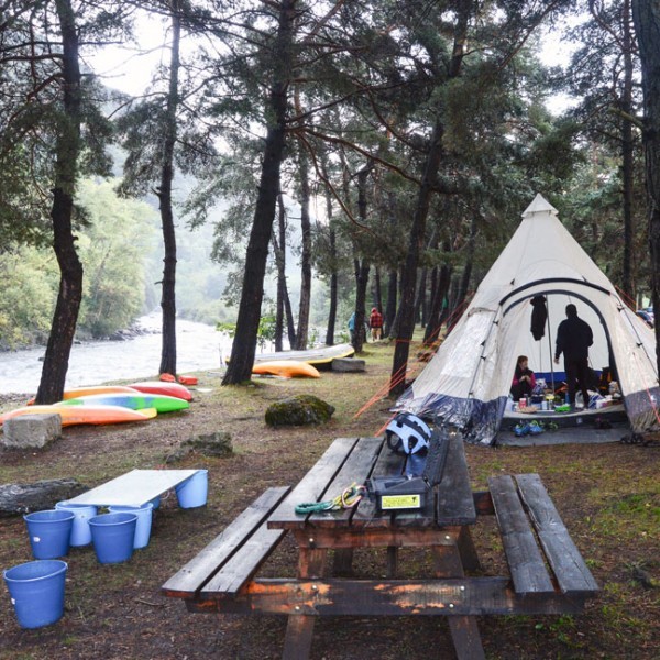 Kayak en los Alpes