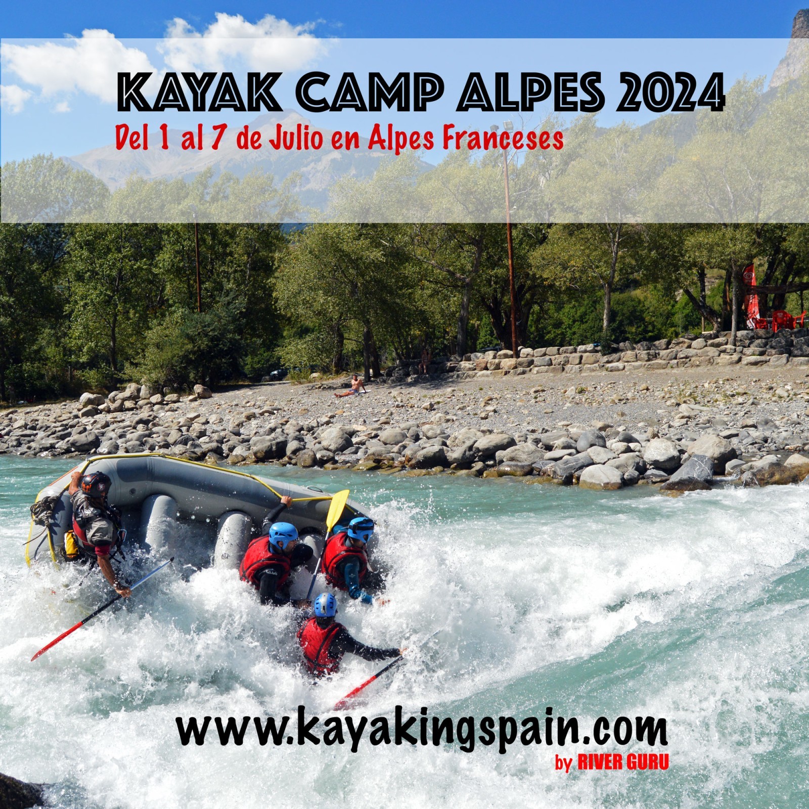 Kayak en los Alpes